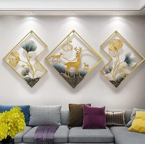 Metal Abstract Figures handcrafted Wall Sculpture wall art - Image 3