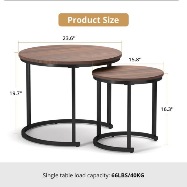 Briajah Nesting Coffee Table Set or (2) By Metal Makers - Image 4