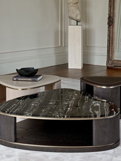 Jenny Coffee Table Trio by Metal Makers Export