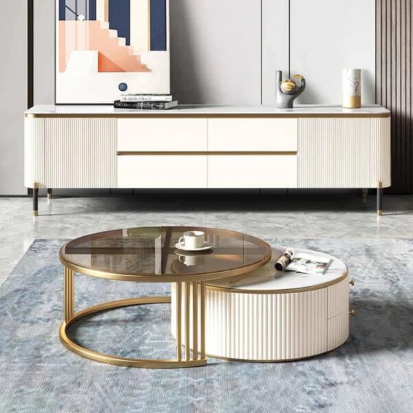 Mona Coffee table With Drawers set of 2