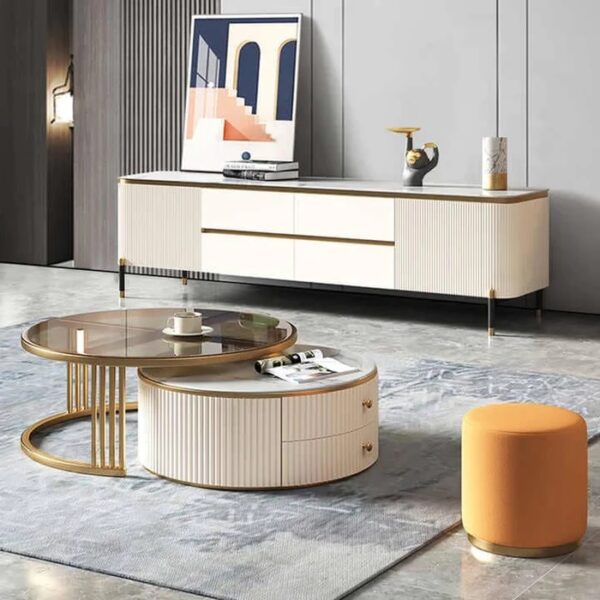 Mona Coffee table With Drawers set of 2 - Image 2