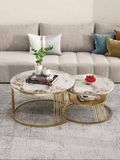 Ms Pandora Coffee Table Set of (2) by Metal Makers Export
