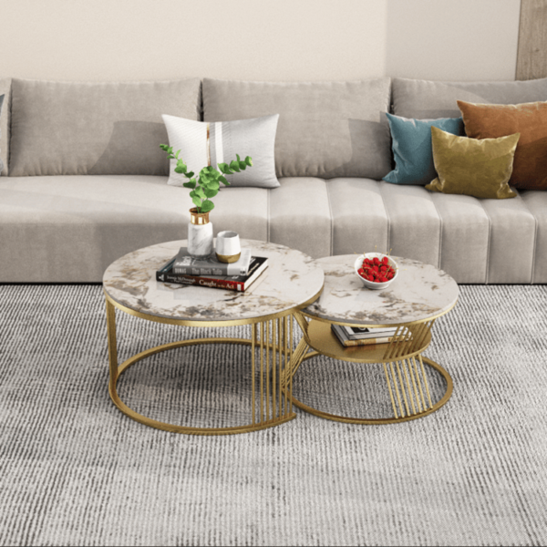 Ms Pandora Coffee Table Set of (2) by Metal Makers Export