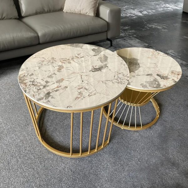 Ms Pandora Coffee Table Set of (2) by Metal Makers Export - Image 6