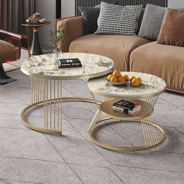 Ms Pandora Coffee Table Set of (2) by Metal Makers Export - Image 2