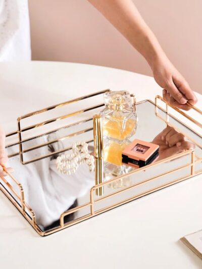 Luxury Minimalist Mirror Decorative Tray