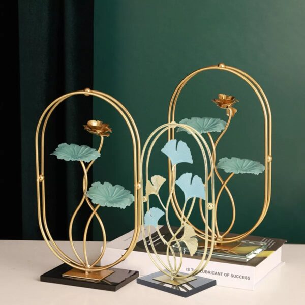 (3) Table Decoration Wrought Iron Desk Decoration Modern Light Luxury