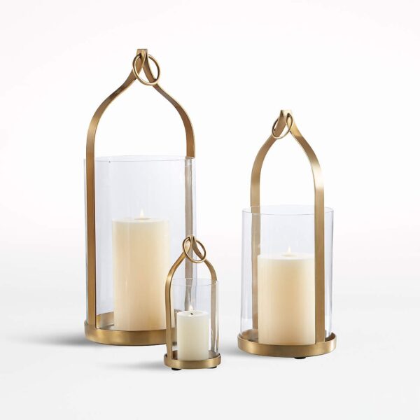 Brass Lanterns Set of (3) By Metal Makers Export