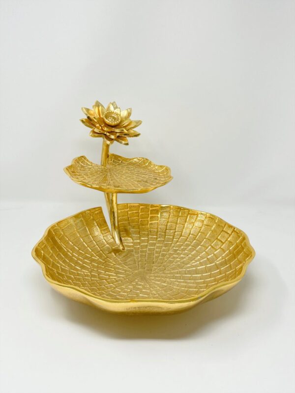 FRUIT BOWL WITH DESSERT PLATE STAND By Metal Makers