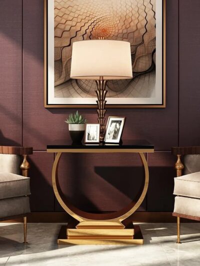 Postmodern Black End Table By Metal Makers Export