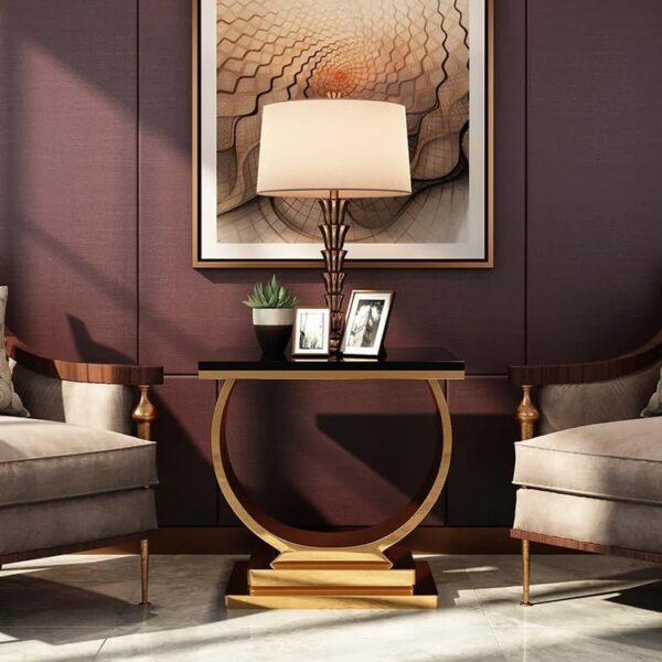 Postmodern Black End Table By Metal Makers Export