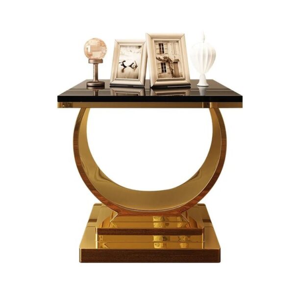 Postmodern Black End Table By Metal Makers Export - Image 3