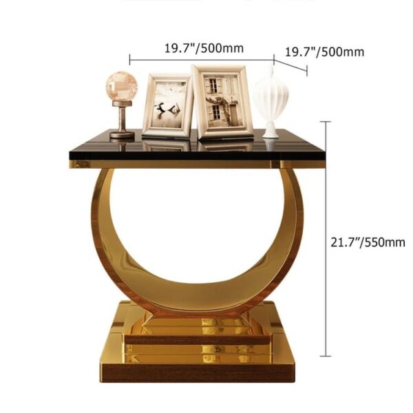 Postmodern Black End Table By Metal Makers Export - Image 4